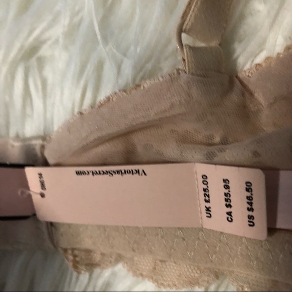Victoria’s Secret 34F & Medium High Waist Thong Unlined Demi Lace Bra Set 34DDD - Picture 7 of 8
